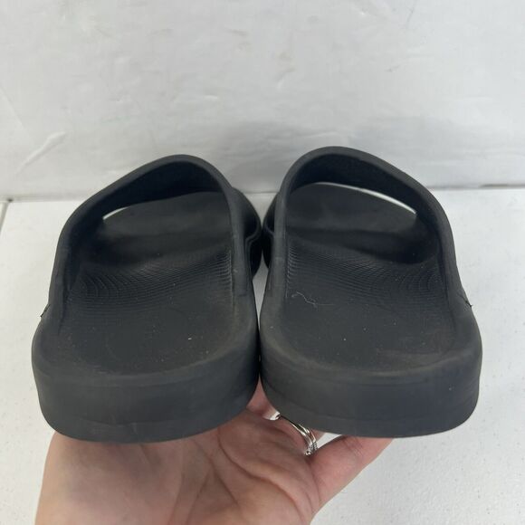 Oofos OOahh Black Unisex EU 39 Men 6 Women 8 Recovery Comfort Lightweight Slides - Picture 9 of 12